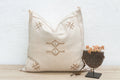 Moroccan Chalk Large Silk Rug Pillow
