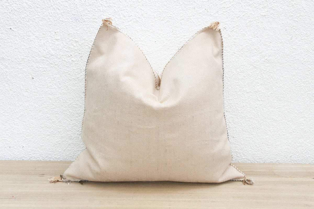 Moroccan Chalk Large Silk Rug Pillow