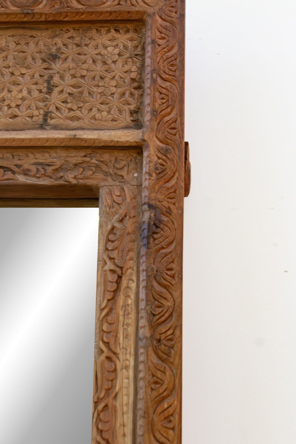 20th Century Oxidized Doorway Floor Mirror