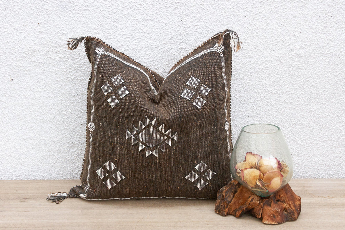 Nomadic Noir Silk Rug Pillow