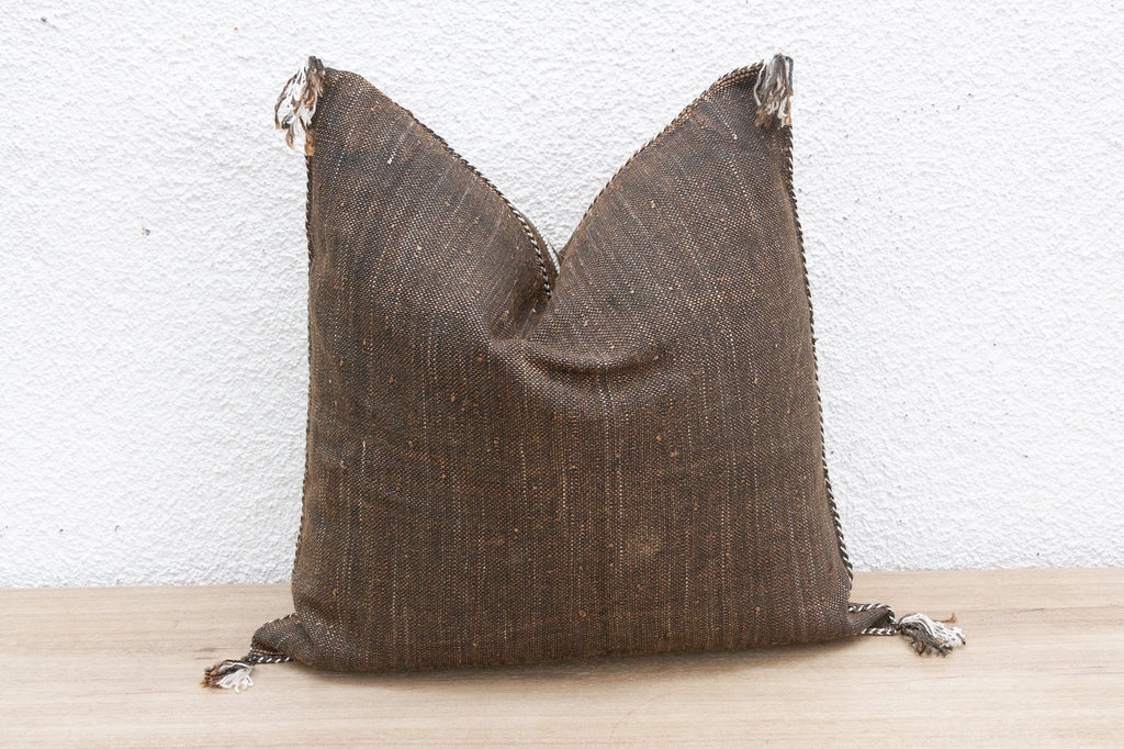 Nomadic Noir Silk Rug Pillow