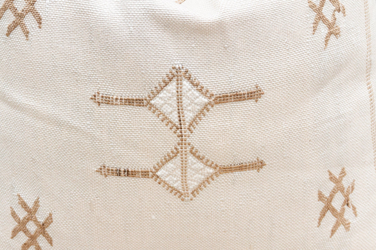 Desert Pearl Silk Rug Pillow