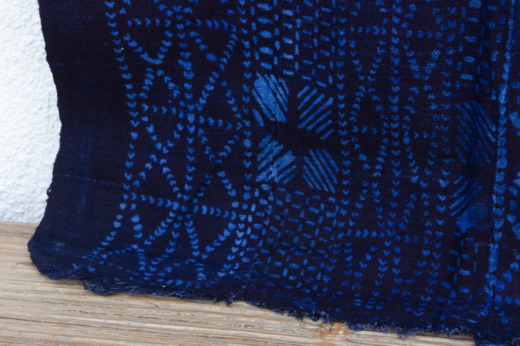 Marine Blue Artistic Mud Cloth