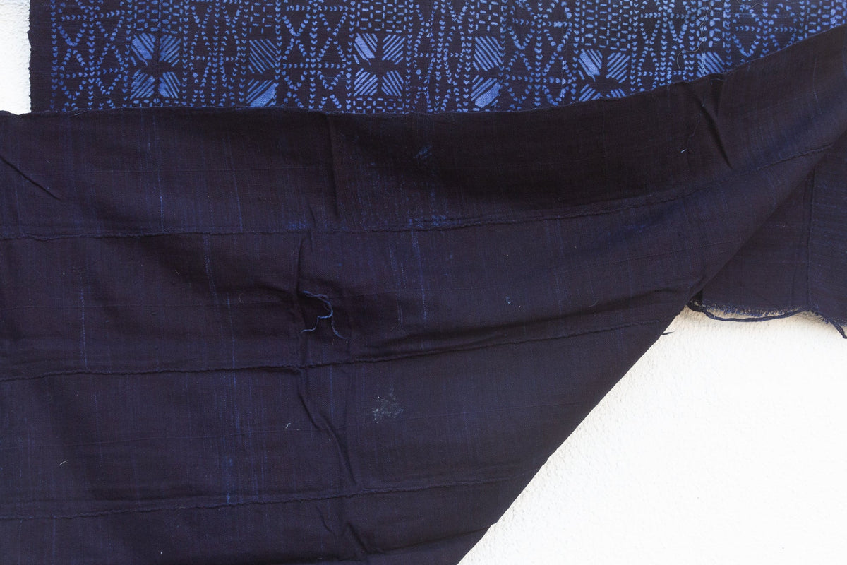 Marine Blue Artistic Mud Cloth