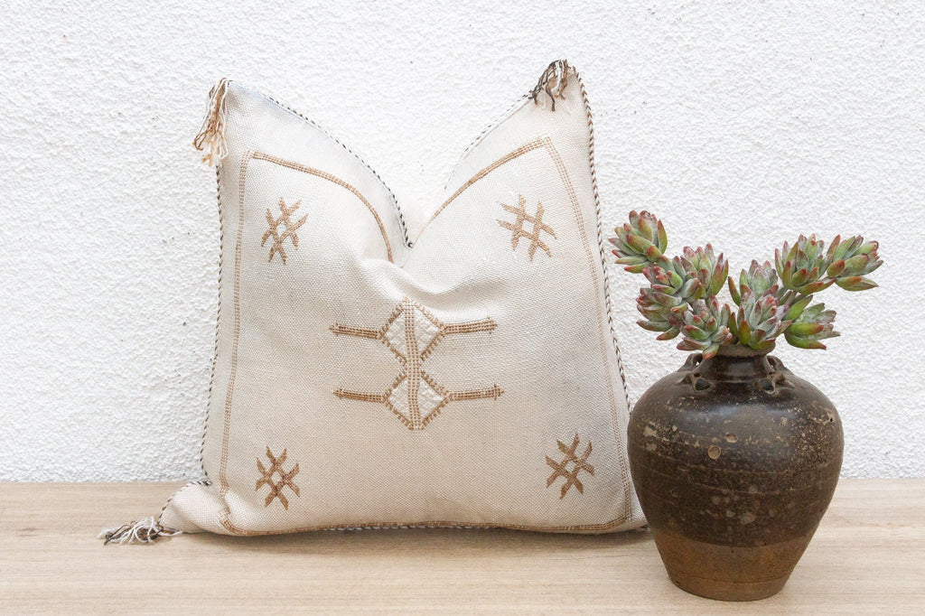 Wadi Whisper Silk Rug Pillow
