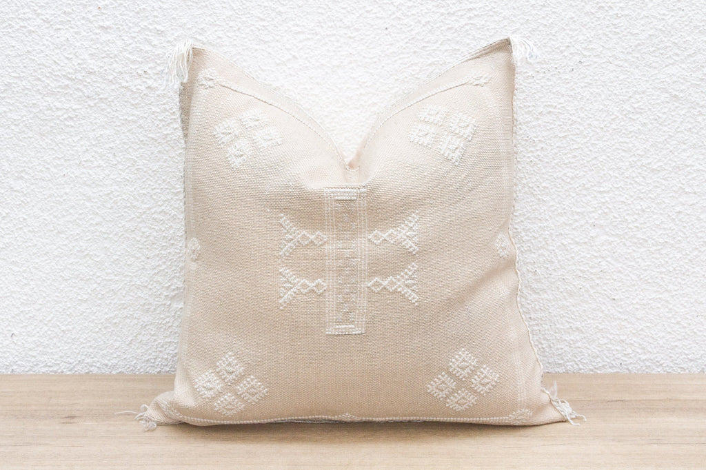Desert Petal Silk Rug Pillow