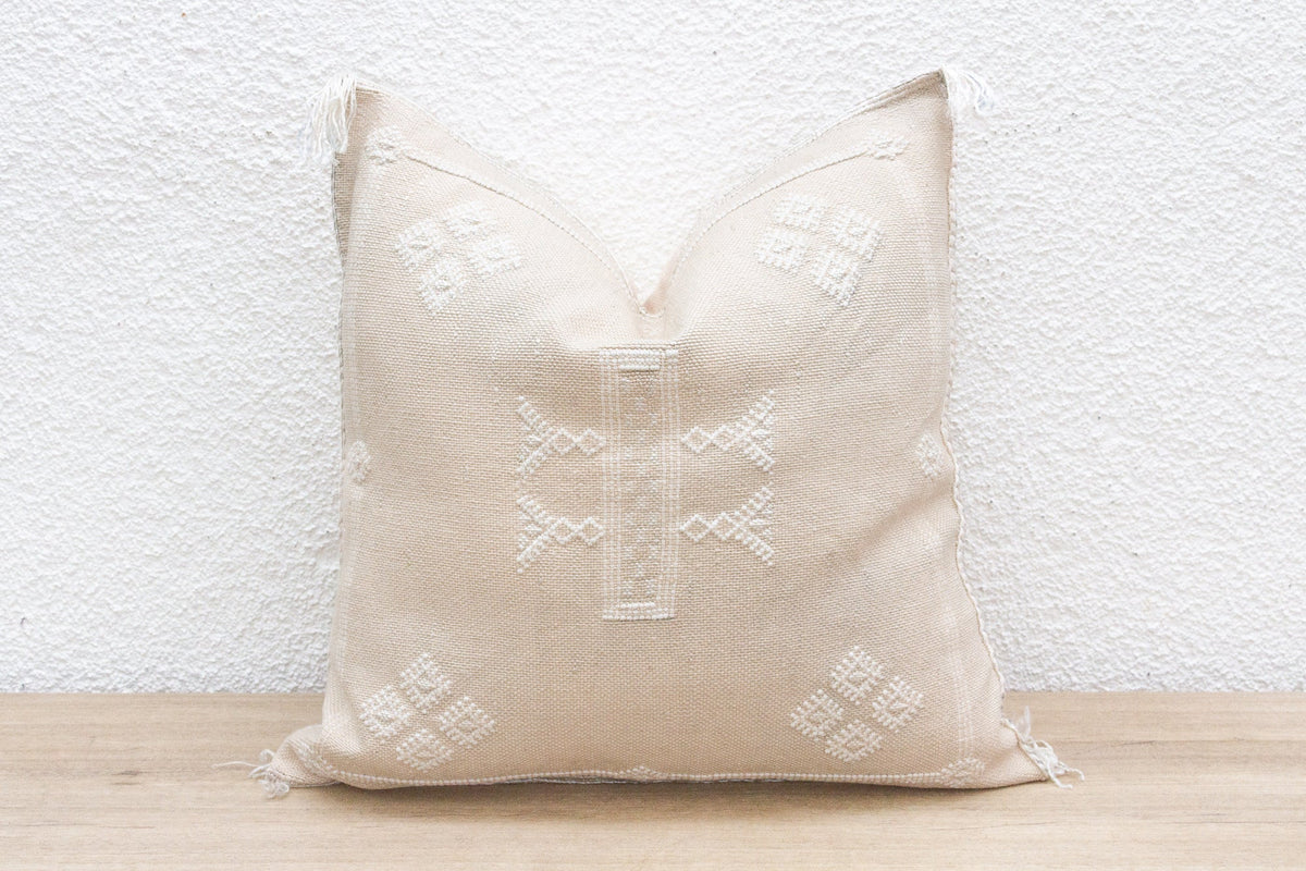 Desert Petal Silk Rug Pillow