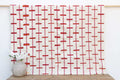 White & Red Vintage Heirloom Kente