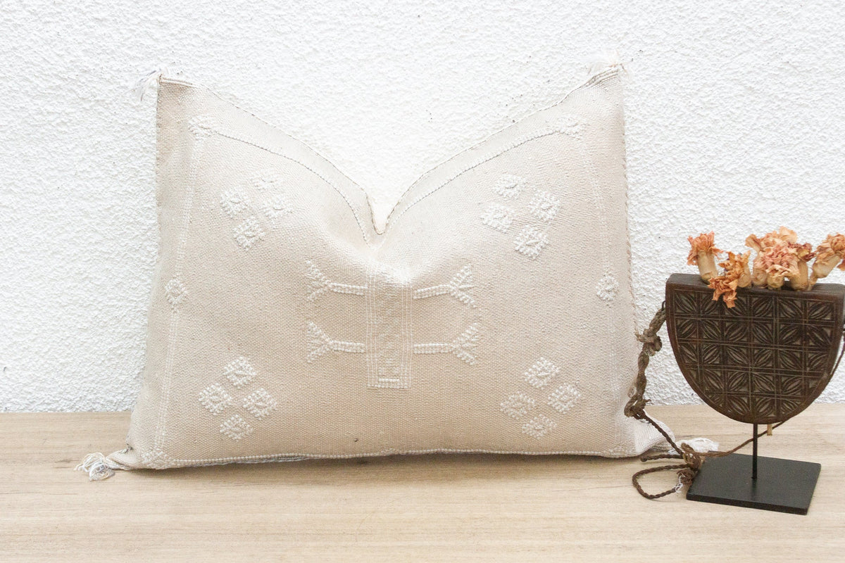Celestial Clay Silk Rug Lumbar Pillow