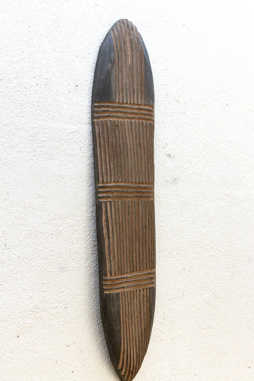 Long & Slim African Tribal Wood Panel