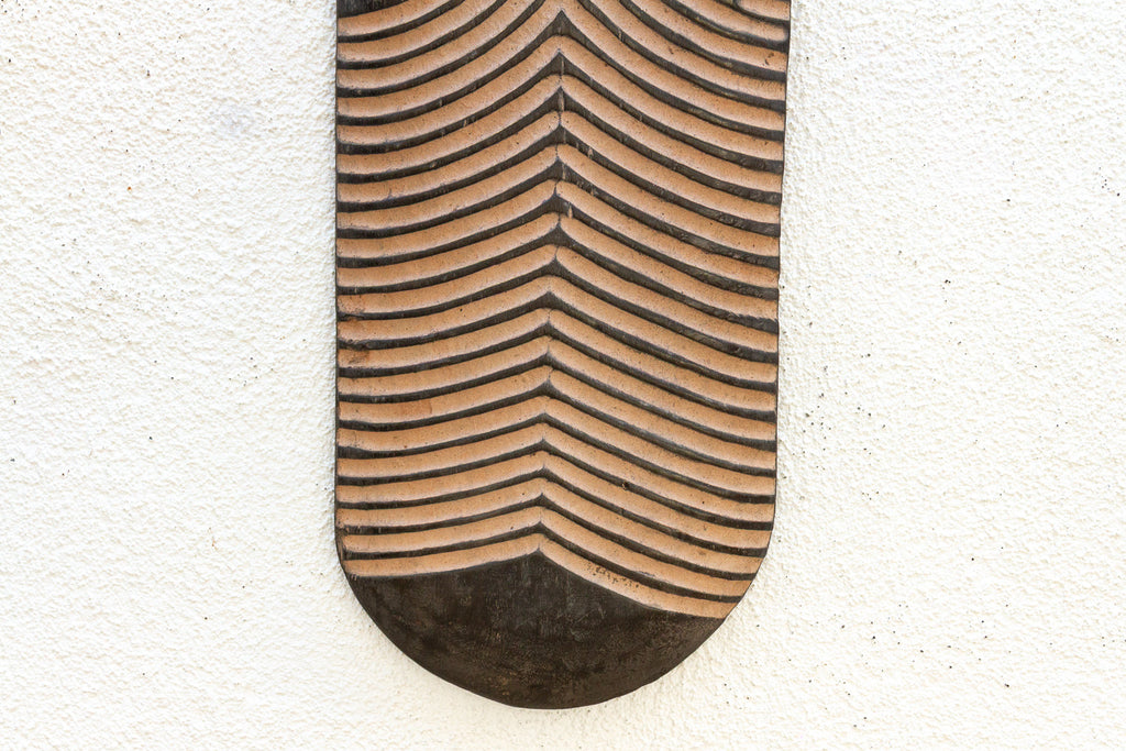 Shadow & Light Carved African Wood Panel