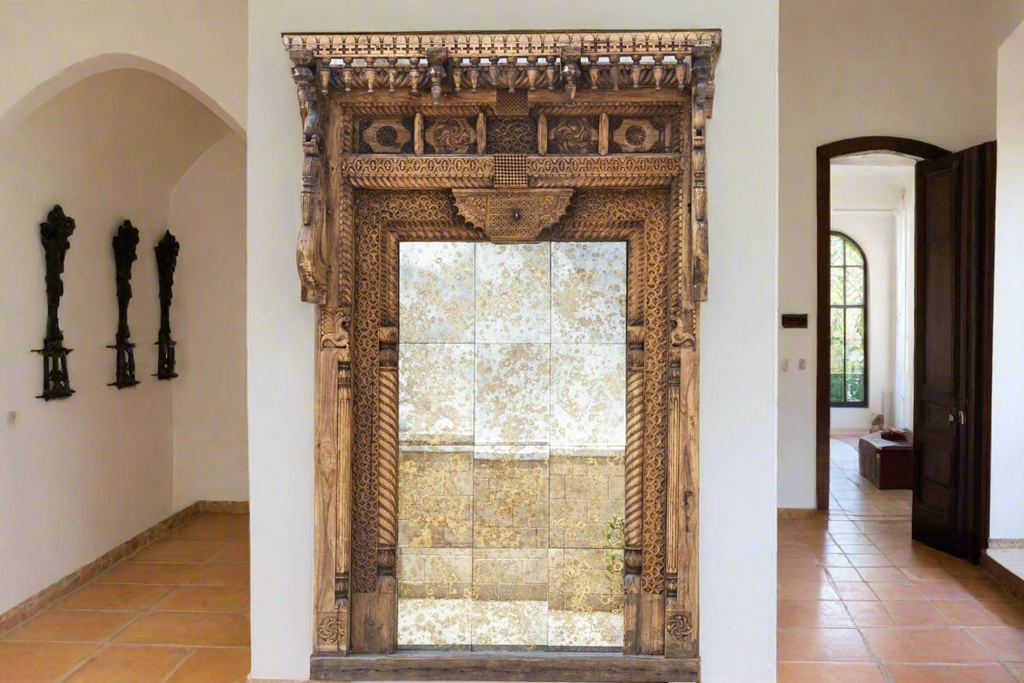 Majestic 18th Century Swat Valley Grand Mirror