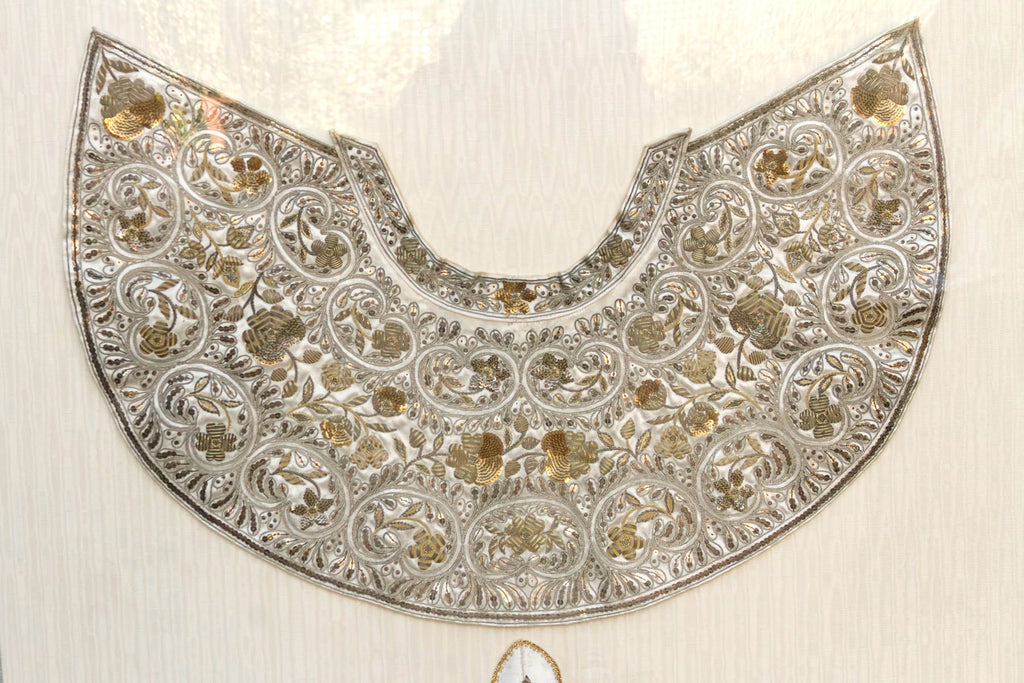 19th Century Framed Indo-Spanish Gilded Vestment