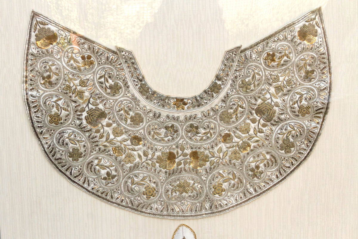 19th Century Framed Indo-Spanish Gilded Vestment