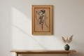 Antique Javanese Wayang Kulit Puppet Wall Art
