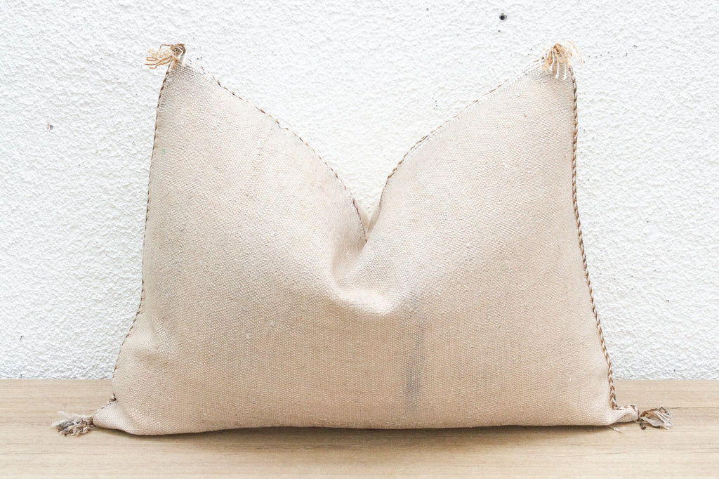 Ouira Mist Silk Rug Lumbar Pillow