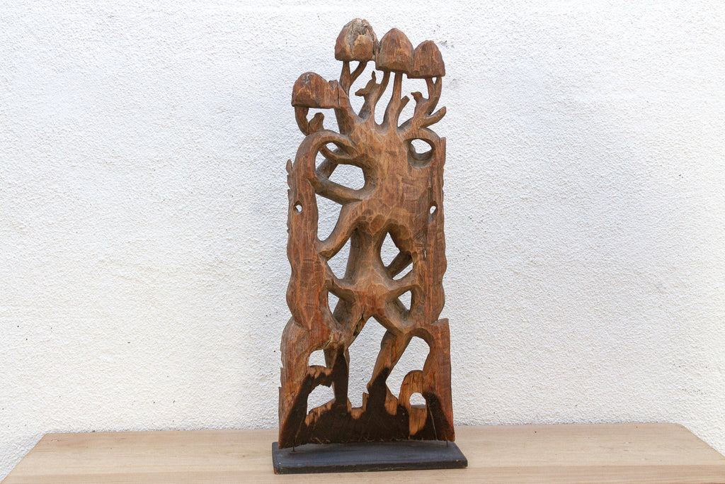 The Forest Dancer Antique Southeast Asian Wood Carving