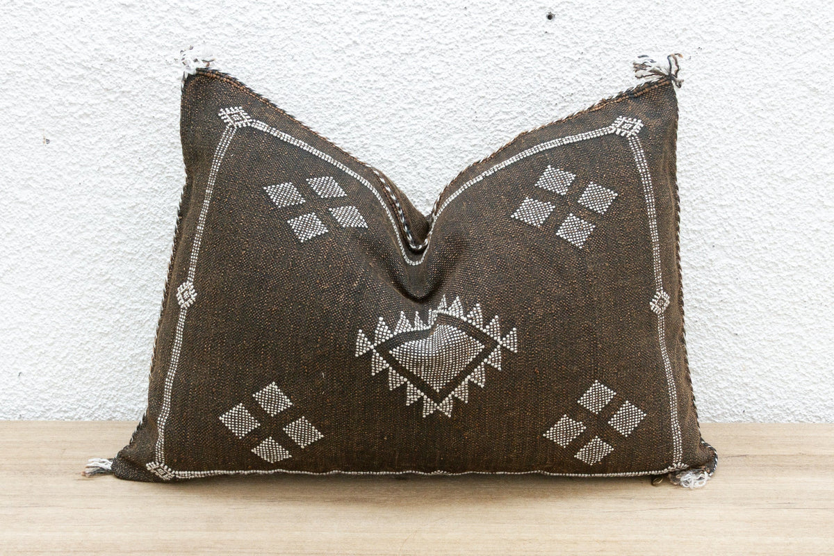 Raven Dunes Silk Rug Lumbar Pillow