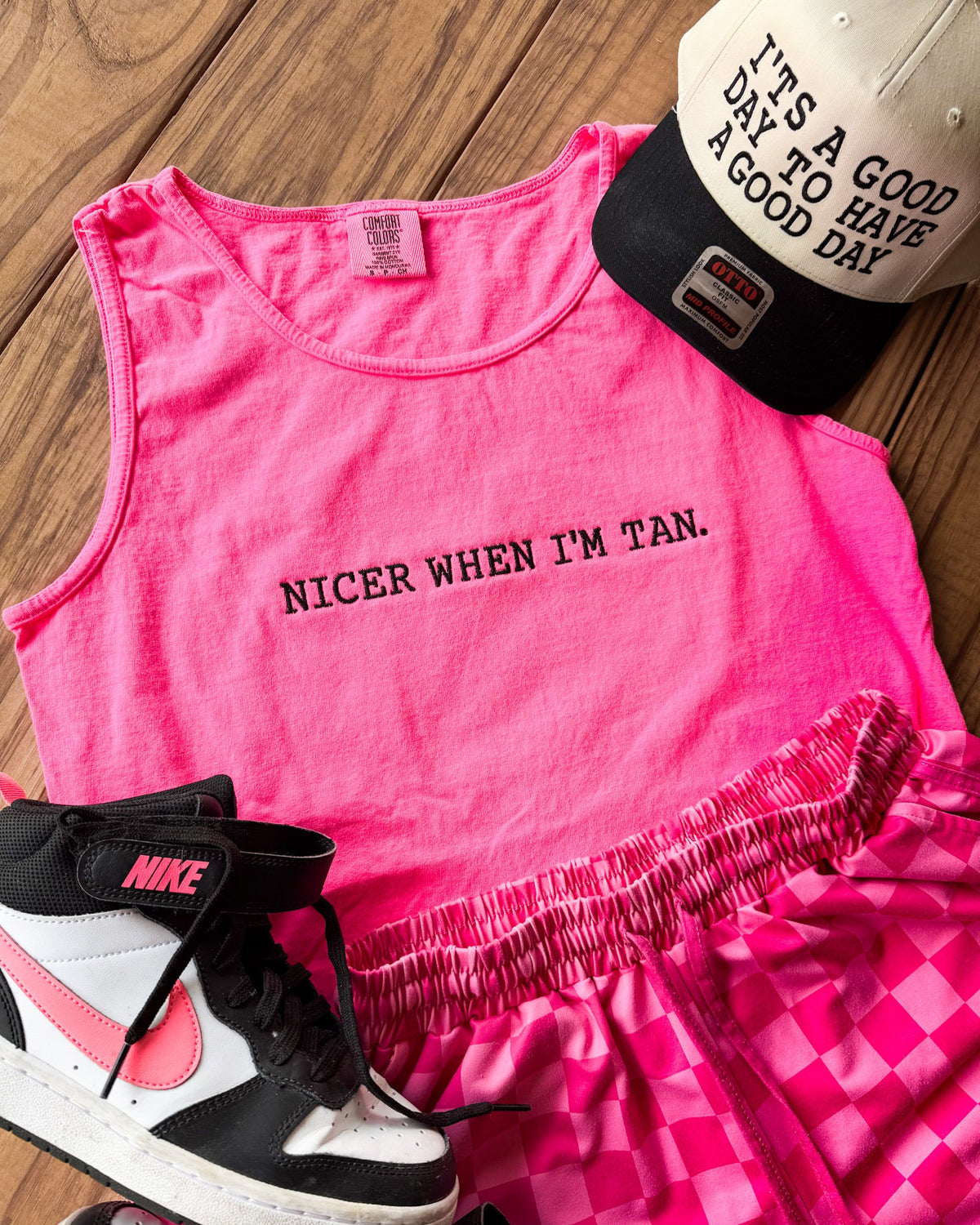 Nicer When I’m Tan Tank | Summer Graphic Tank | Cute Beach Tank Top