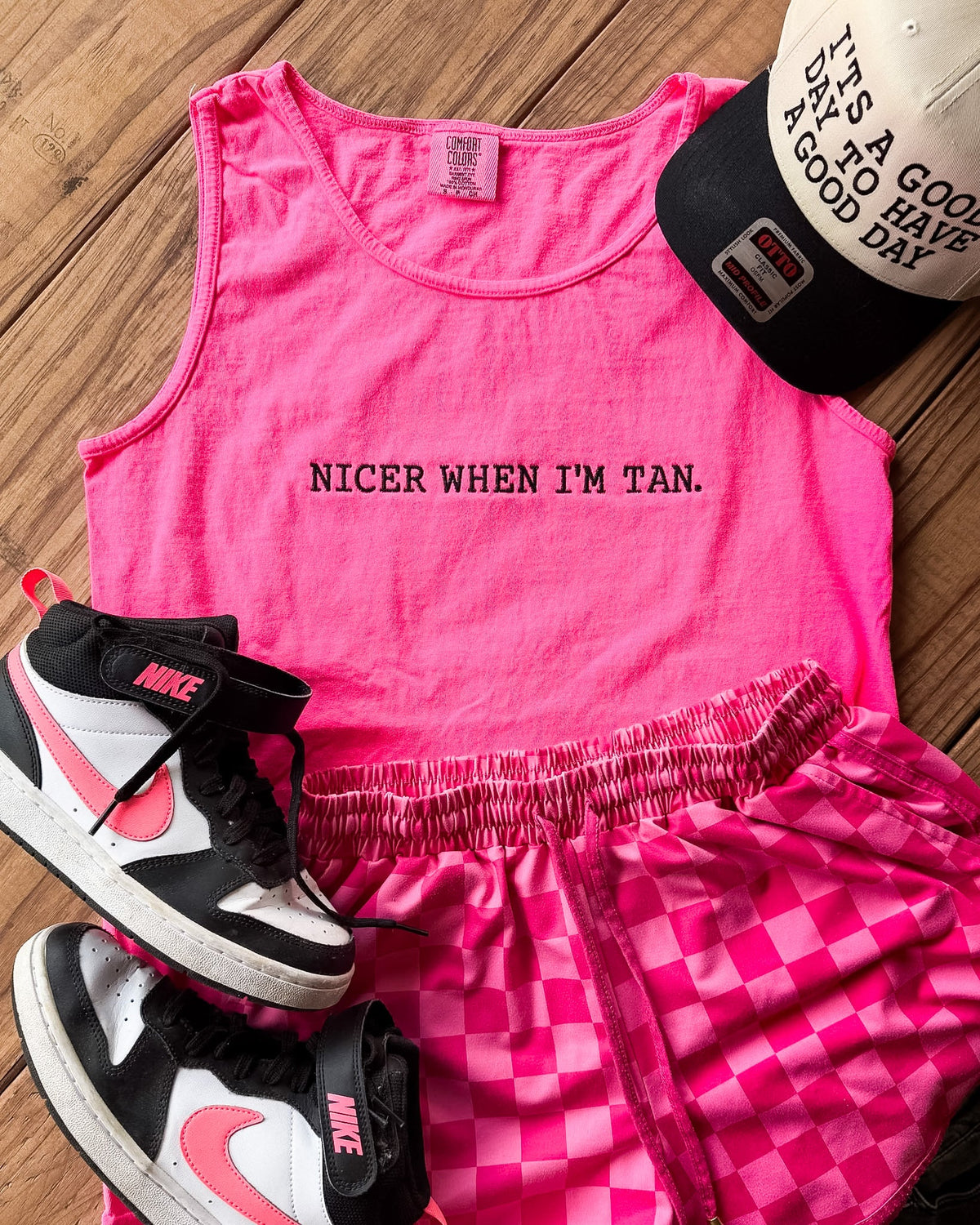 Nicer When I’m Tan Tank | Summer Graphic Tank | Cute Beach Tank Top