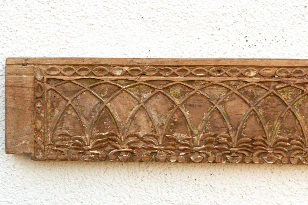 51" Long Arcade Teak Architectural Panel