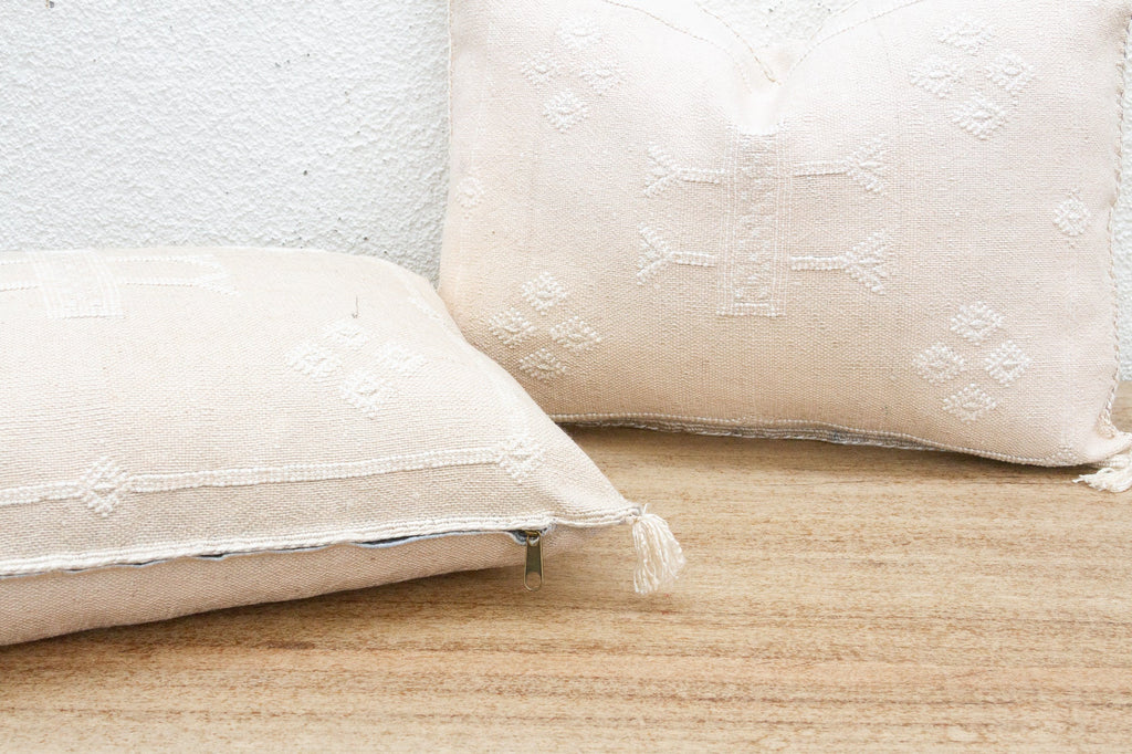 Pair of Soft Marrkesh Silk Lumbar Pillows