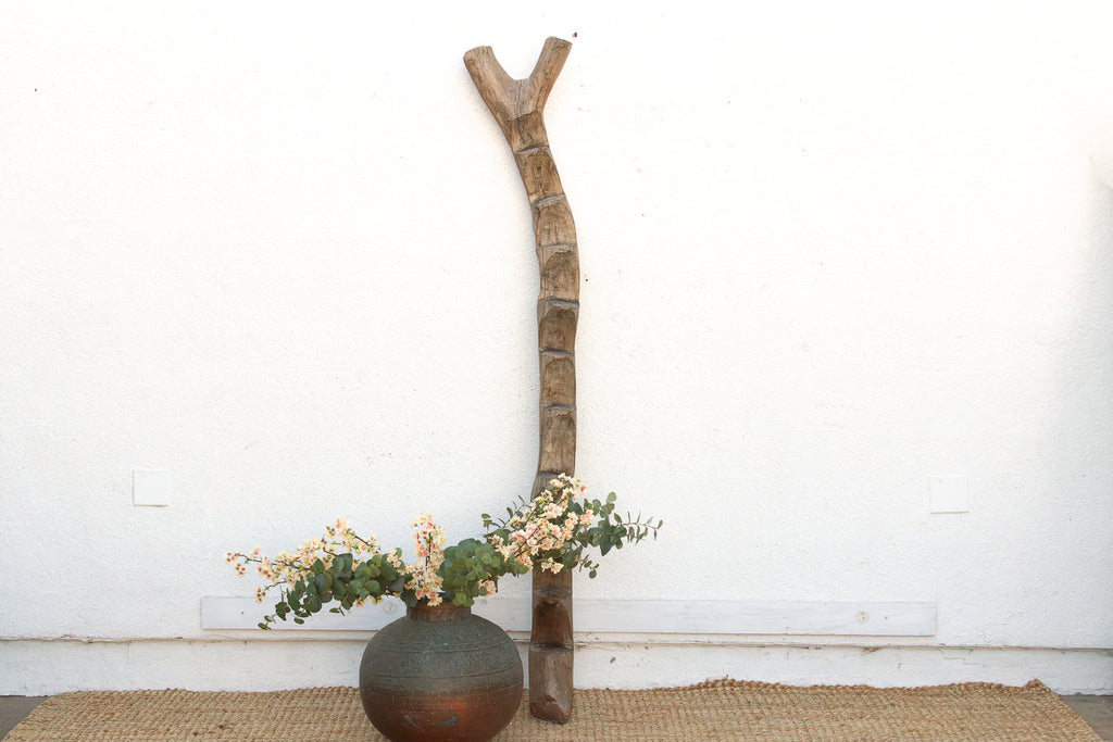 78" Tall Antique African Dogon Ladder