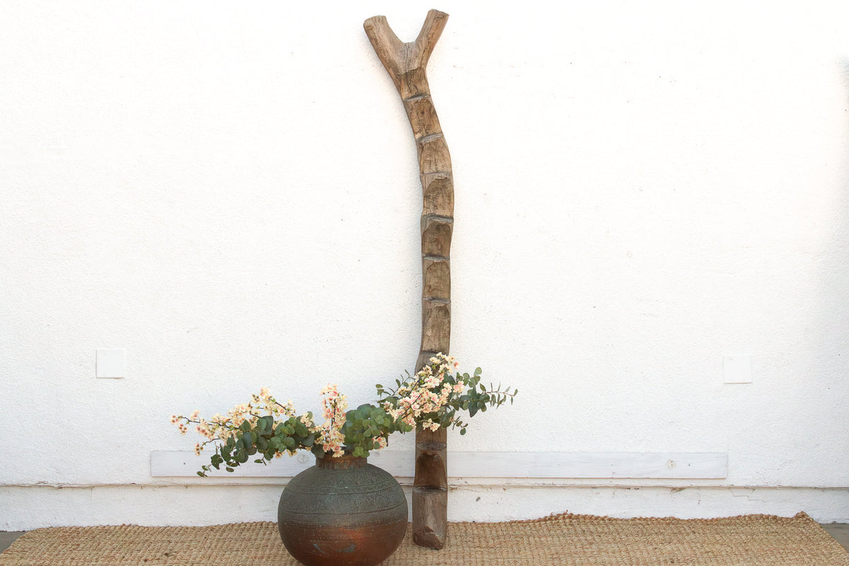 78" Tall Antique African Dogon Ladder