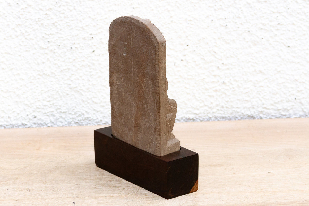 The Silent Prayer, Antique Stone Praying Figure