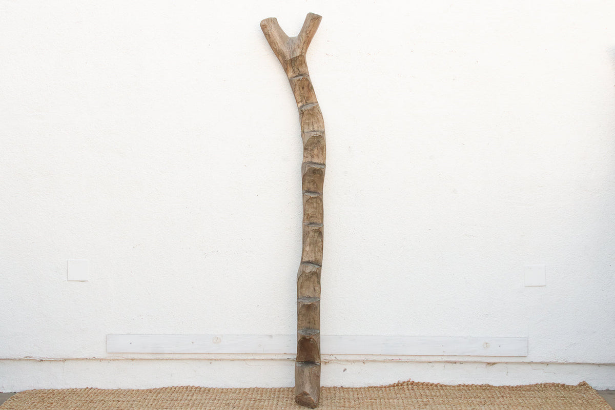 78" Tall Antique African Dogon Ladder