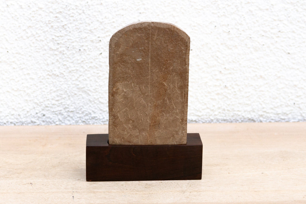 The Silent Prayer, Antique Stone Praying Figure