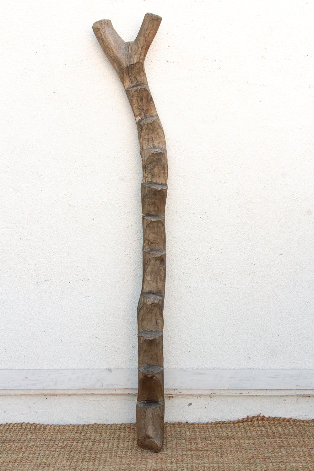 78" Tall Antique African Dogon Ladder