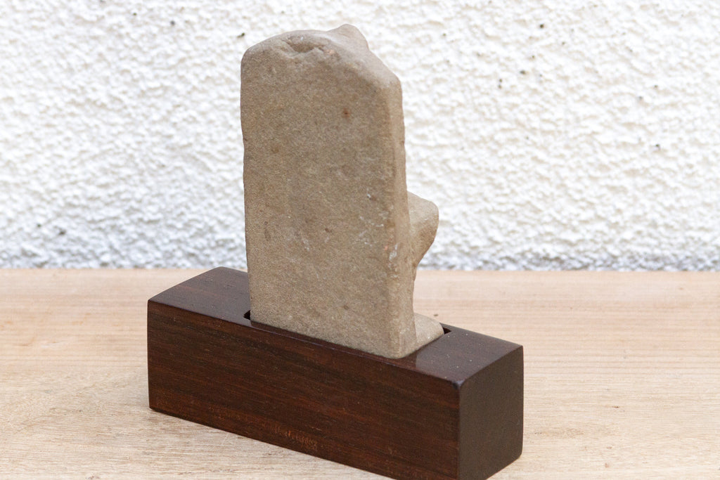 The Naga's Keeper, Antique Carved Stone Figure