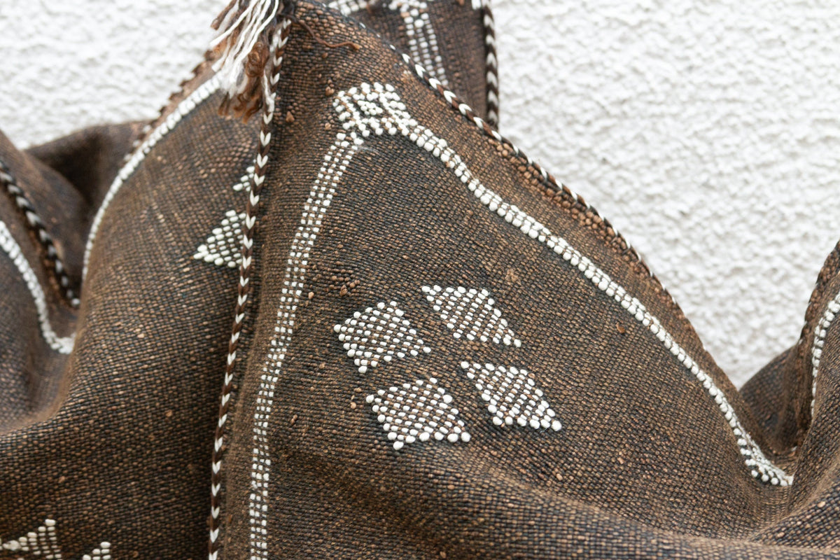 Pair of Desert Ember Silk Rug Pillows