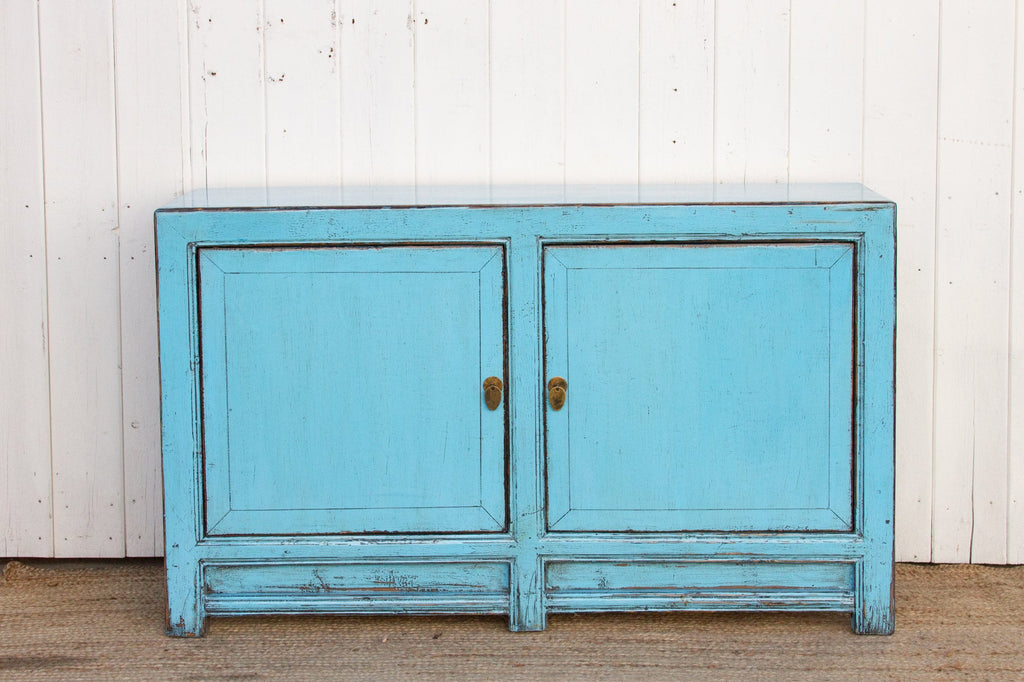 Baby Blue Asian Chic Cabinet