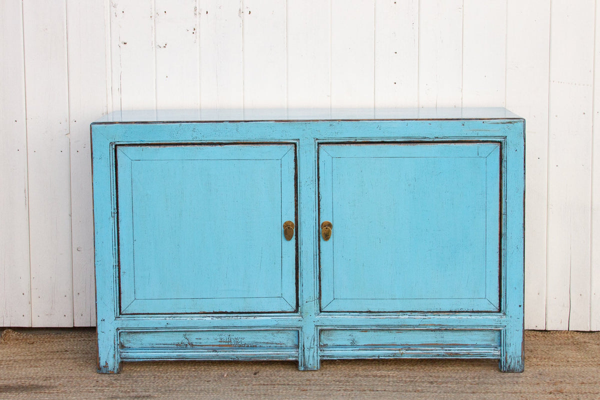 Baby Blue Asian Chic Cabinet