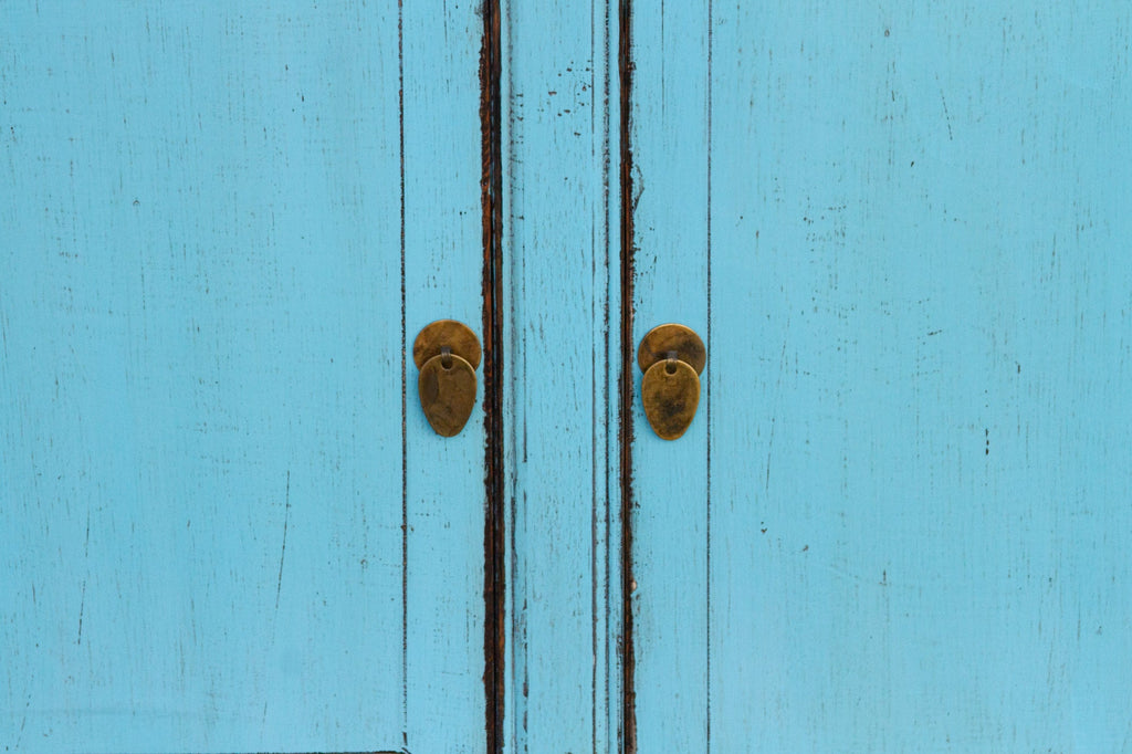 Baby Blue Asian Chic Cabinet