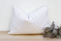 River Shell Lumbar Applique Pillow Cover