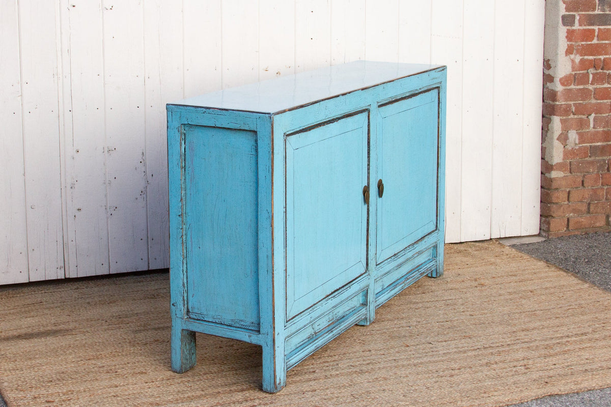 Baby Blue Asian Chic Cabinet