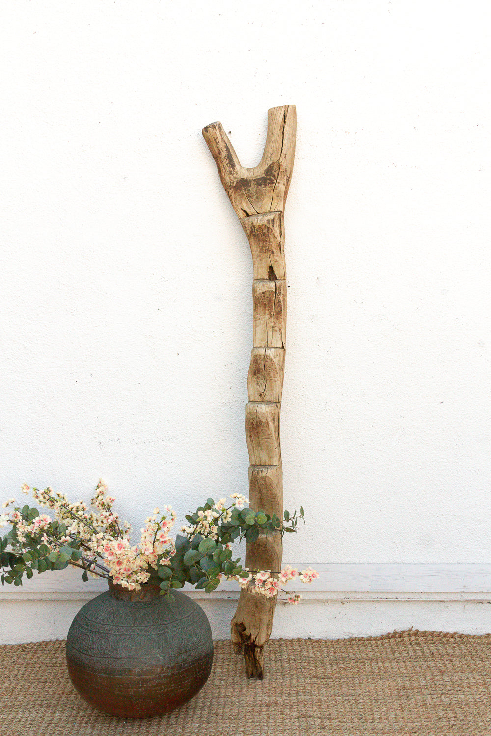 19th Century West African Sun-Bleached Ladder