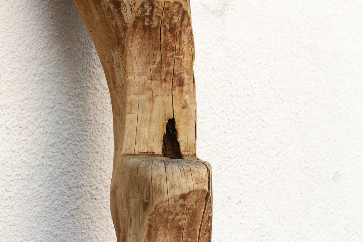 19th Century West African Sun-Bleached Ladder