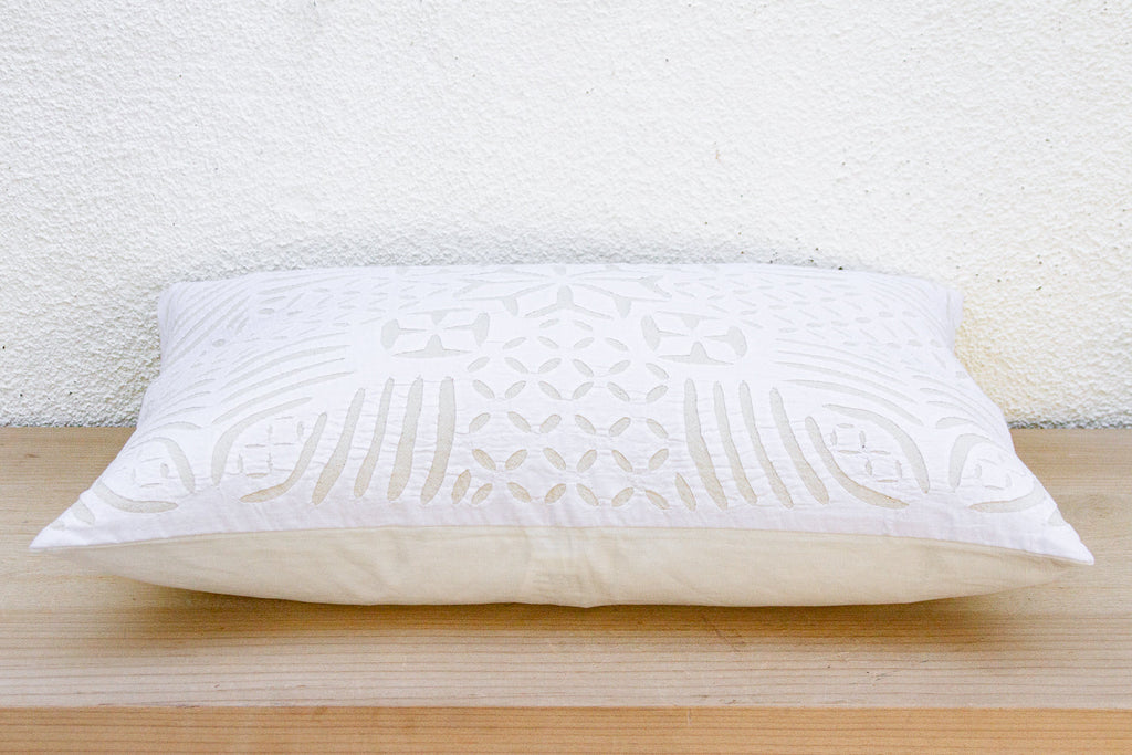 Pace Pumice Lumbar Applique Pillow Cover
