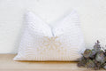 Pebble Cream Lumbar Applique Pillow Cover