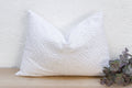 Paper Lace Lumbar Applique Pillow Cover