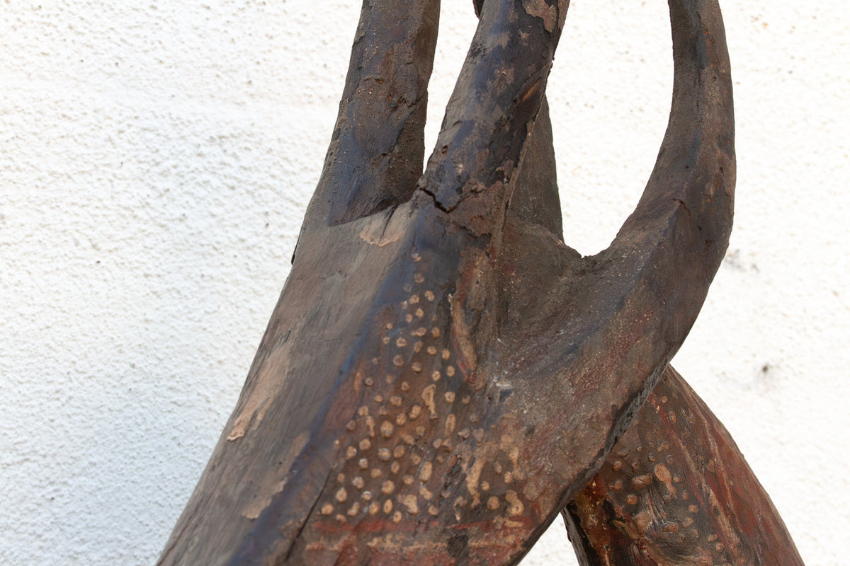 51" Grand Antique Bamana Gazelle Headdress