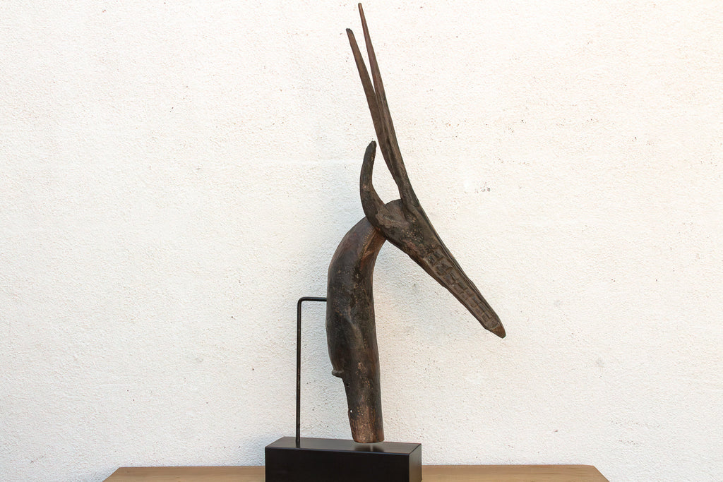 51" Grand Antique Bamana Gazelle Headdress