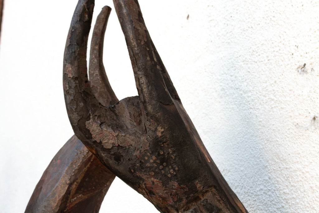 51" Grand Antique Bamana Gazelle Headdress