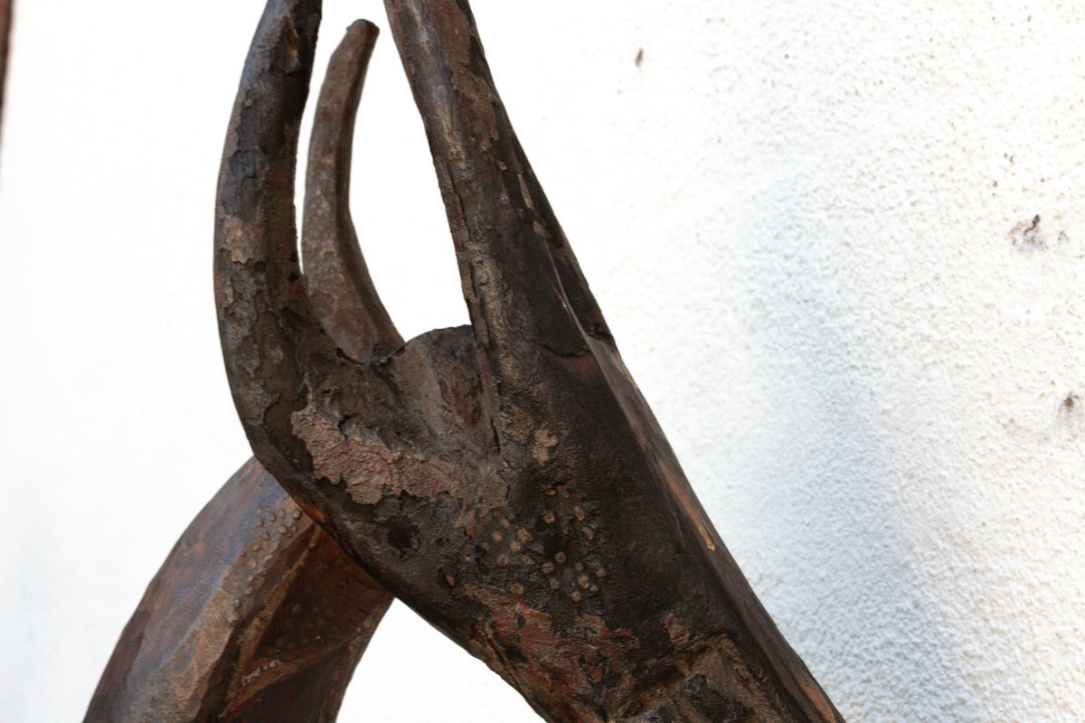 51" Grand Antique Bamana Gazelle Headdress