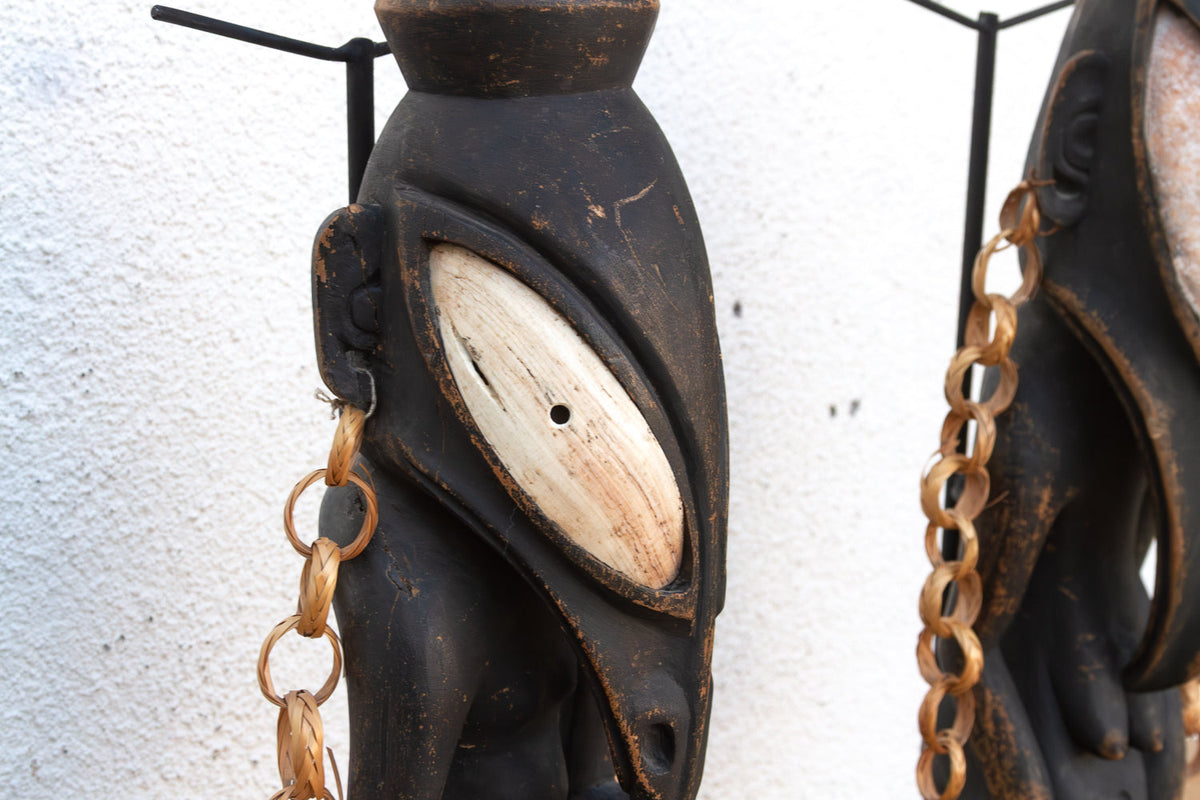 Antique Bamana Jo Society couple on Custom Stand