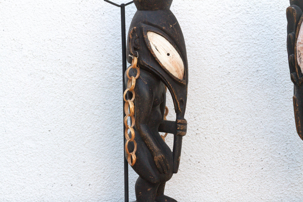 Antique Bamana Jo Society couple on Custom Stand